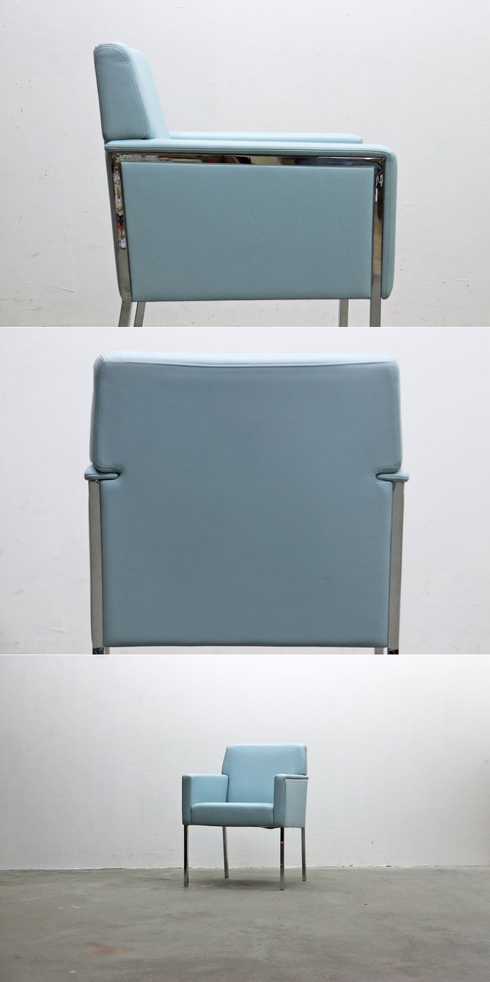 ◇MOROSO モローゾ 本革 レザー 1Pソファ ラウンジチェア アームチェア
