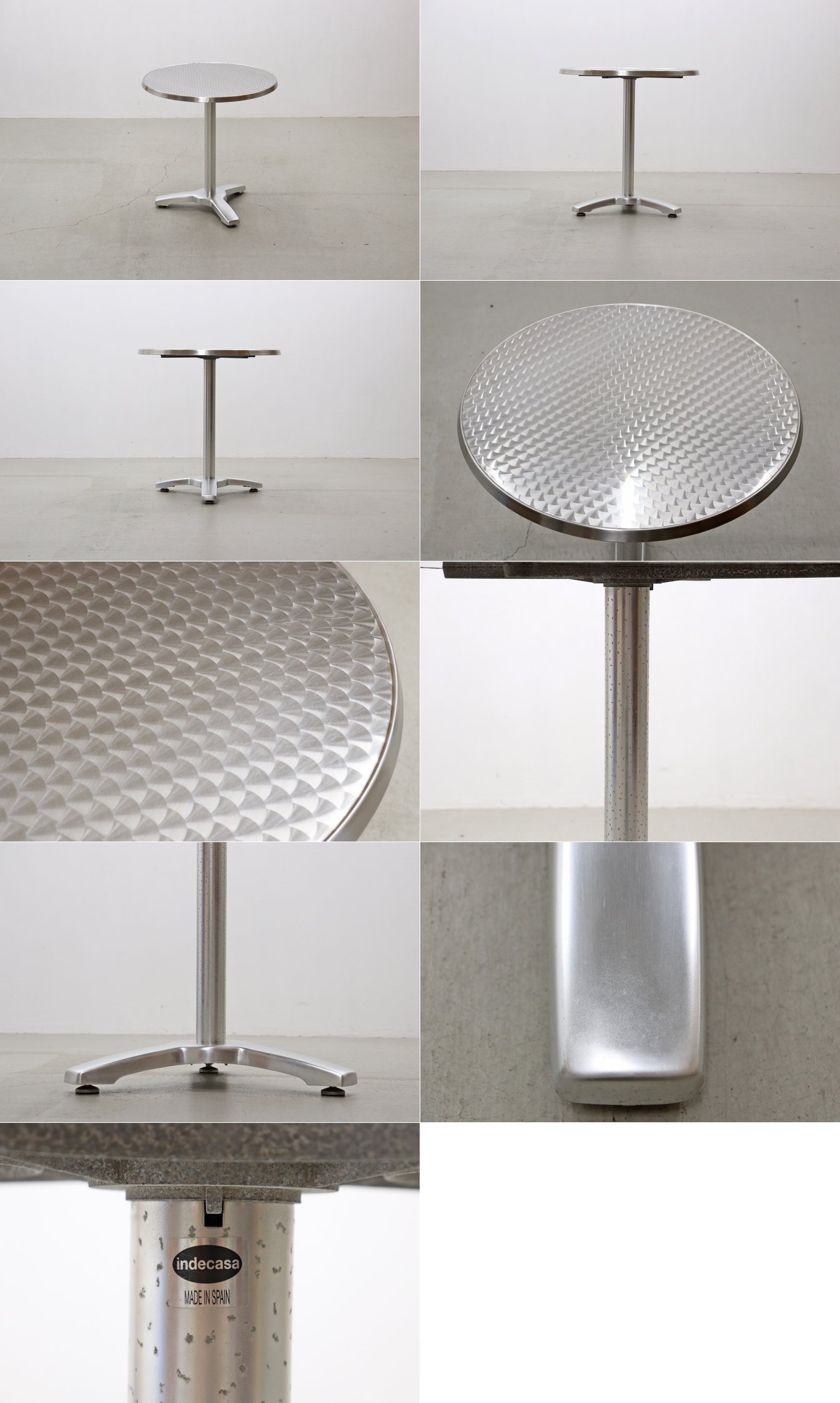 スペイン indecasa ガーデンテーブル ラウンドテーブル アルミ モダン スペイン indecasa ガーデンテーブル ラウンドテーブル アルミ モダン