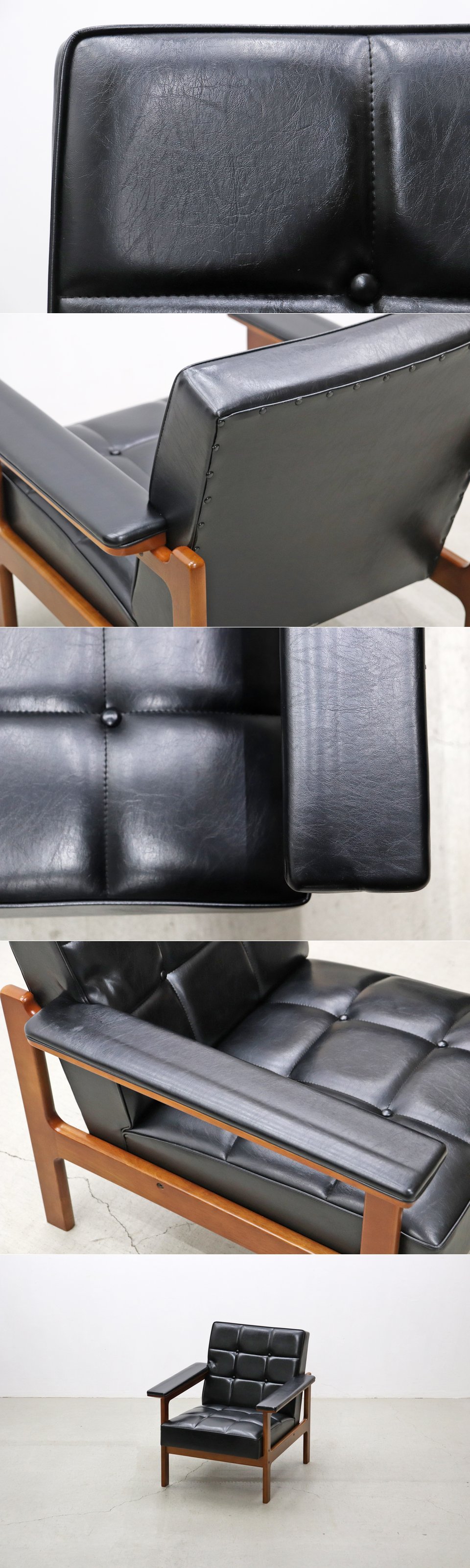 ◆karimoku カリモク Kチェア 1シーター1Pソファ レトロ ヴィンテージ 1/ミッドセンチュリーカフェ店舗什器古民家/OBT27095◆