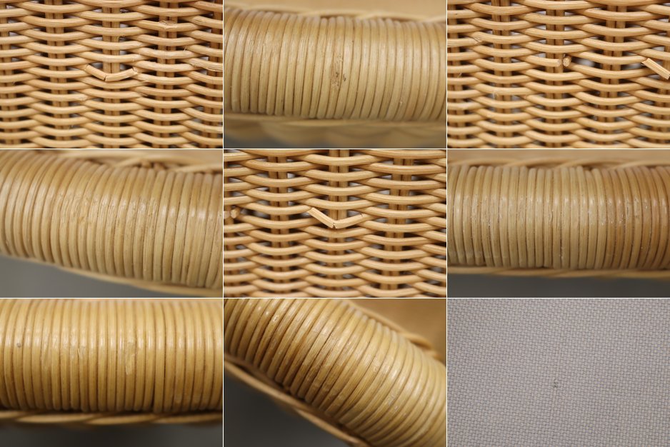 ◆ヤマカワラタン フルーツボウル 2Pソファ ナチュラル モダン 籐/北欧IDEEアクタスウニコ無印剣持勇カフェ店舗什器/ODT02002◆