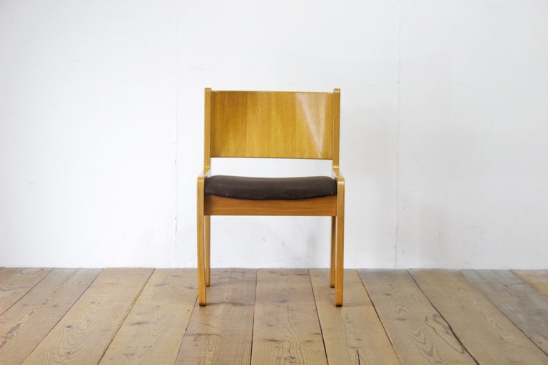 Tendo 天童木工 レトロ オーク材 プライウッド ダイニングチェア ラウンジチェア ヴィンテージ/アンティーク青林北欧