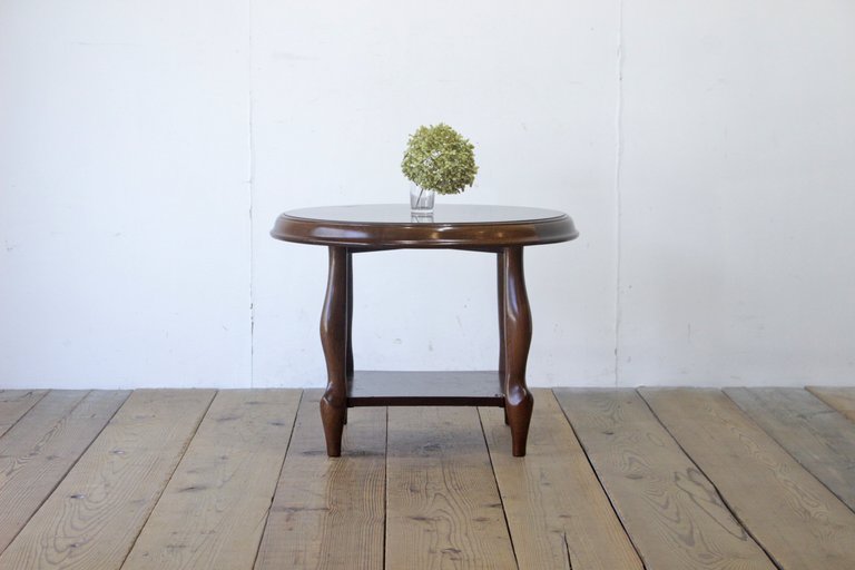 MARUNI マルニ ラウンドテーブル サイドテーブル 机 ベルサイユ 猫脚 クラシカル レトロ ヴィンテージ/アンティーク英国洋館/OBT20060