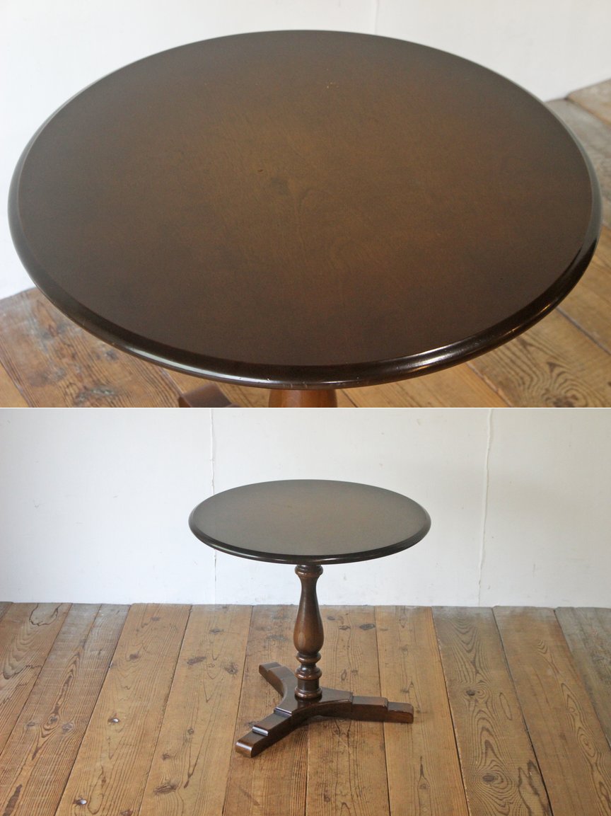 飛騨産業 キツツキ ビーチ無垢材 ラウンド サイドテーブル ダイニング  